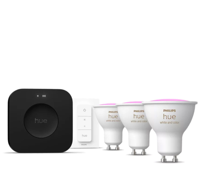 Zestaw Smart Home Philips Hue zestaw startowy: 3 żarówki GU10 White Color Ambiance + regul
